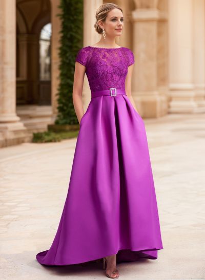 Lace Elegant A-Line Mother Of The Bride Dresses With Beading Satin