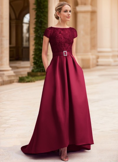 Lace Elegant A-Line Mother Of The Bride Dresses With Beading Satin