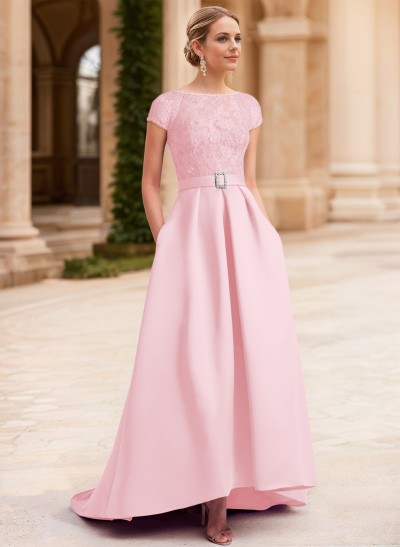 Lace Elegant A-Line Mother Of The Bride Dresses With Beading Satin