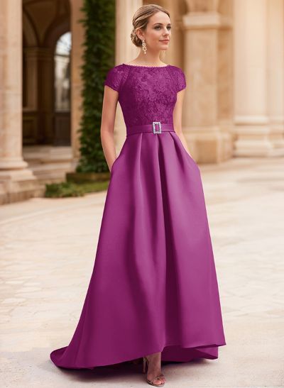 Lace Elegant A-Line Mother Of The Bride Dresses With Beading Satin