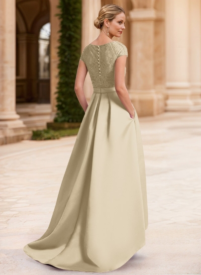 Lace Elegant A-Line Mother Of The Bride Dresses With Beading Satin