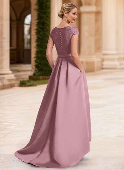 Lace Elegant A-Line Mother Of The Bride Dresses With Beading Satin