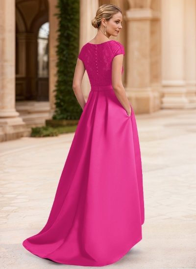 Lace Elegant A-Line Mother Of The Bride Dresses With Beading Satin