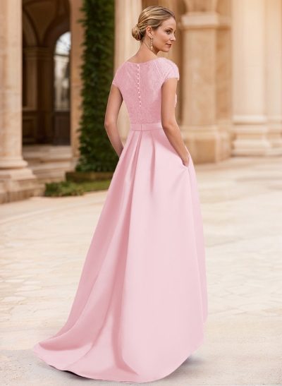 Lace Elegant A-Line Mother Of The Bride Dresses With Beading Satin