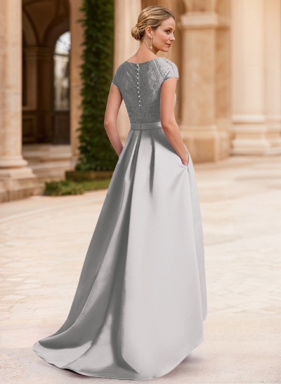 Lace Elegant A-Line Mother Of The Bride Dresses With Beading Satin