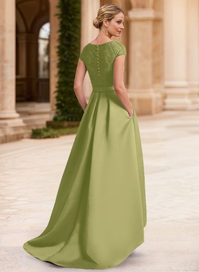 Lace Elegant A-Line Mother Of The Bride Dresses With Beading Satin Lace Elegant A-Line Mother Of The Bride Dresses With Beading Satin