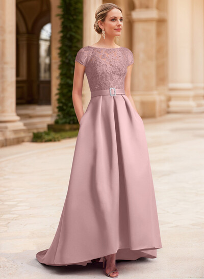 Lace Elegant A-Line Mother Of The Bride Dresses With Beading Satin