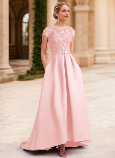 Lace Elegant A-Line Mother Of The Bride Dresses With Beading Satin