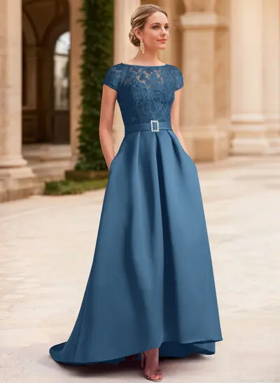 Missacc Light Blue Mother Of The Bride Dresses Lace Elegant A-Line Mother Of The Bride Dresses With Beading Satin Missacc Light Blue Mother Of The Bride Dresses Lace Elegant A-Line Mother Of The Bride Dresses With Beading Satin