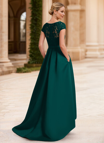 Lace Elegant A-Line Mother Of The Bride Dresses With Beading Satin