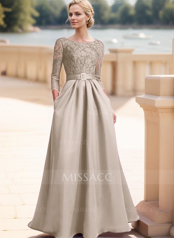 Elegant Lace Sleeves Mother Of The Bride Dresses With