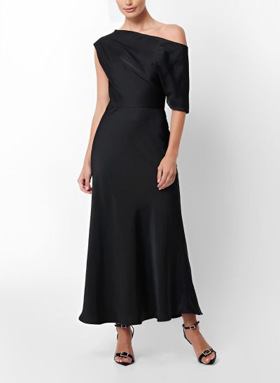 Elegant A-Line Ankle-Length Charmeuse Mother Of The Bride Dresses