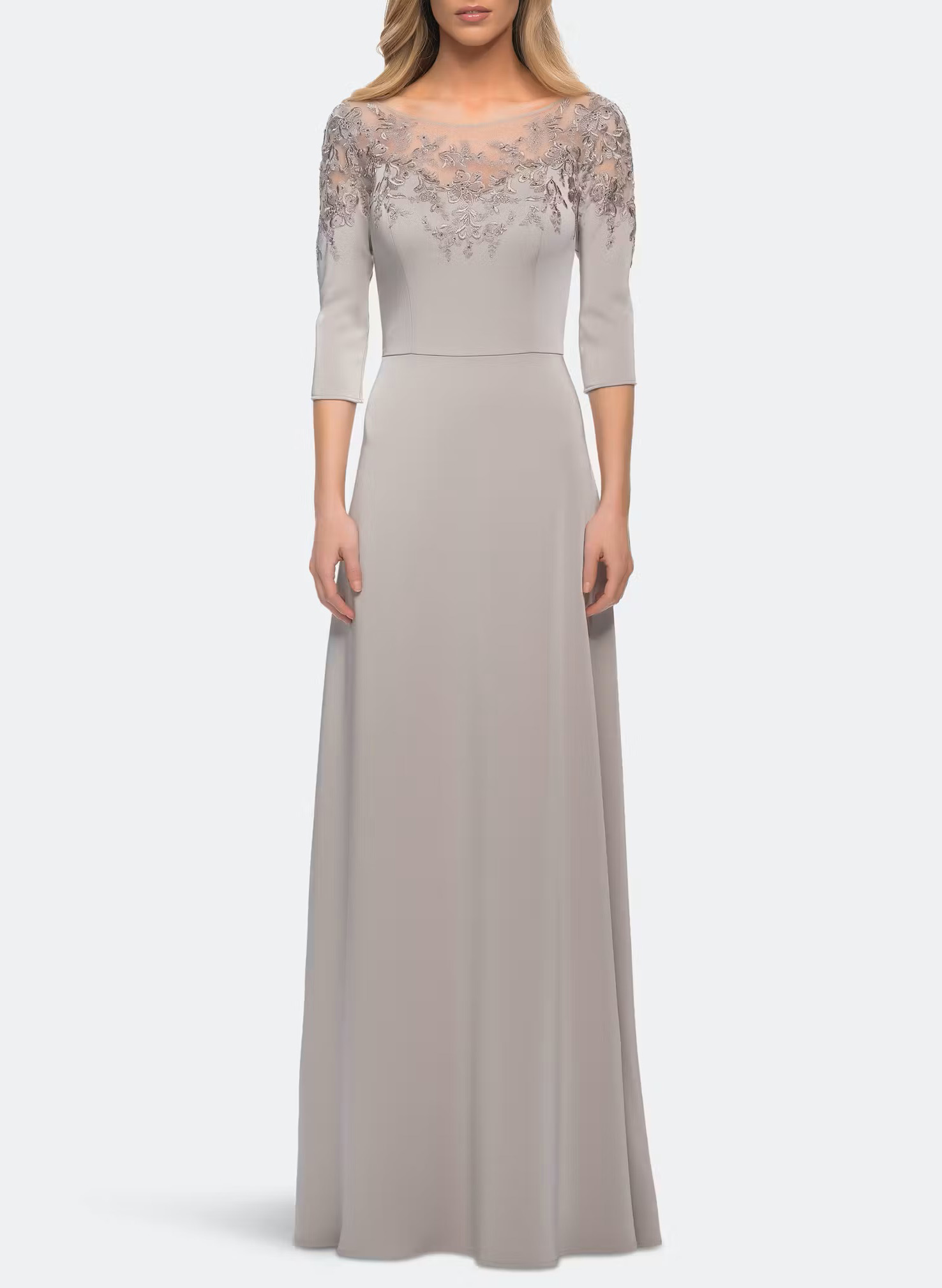 Elegant Lace Sleeves A-Line Mother Of The Bride Dresses