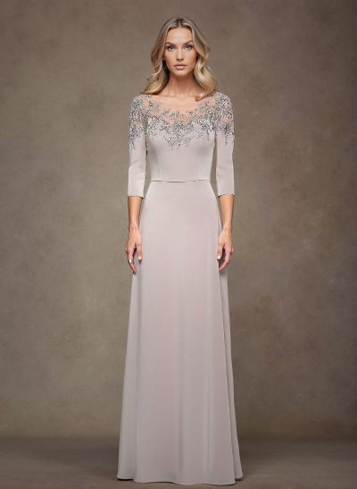 Elegant Lace Sleeves A-Line Mother Of The Bride Dresses