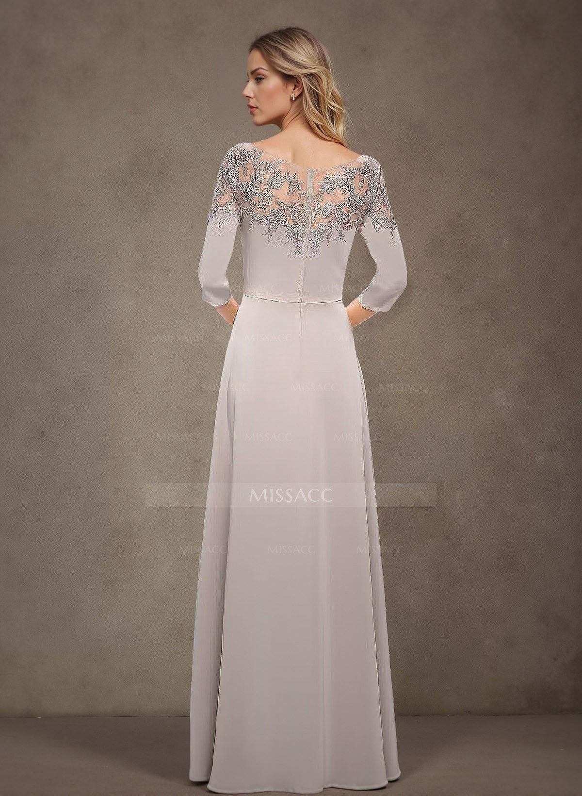 Elegant Lace Sleeves A-Line Mother Of The Bride Dresses