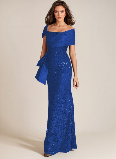 Elegant Mermaid Beading Lace Mother Of The Bride Dresses With Unremovable Satin Wrap