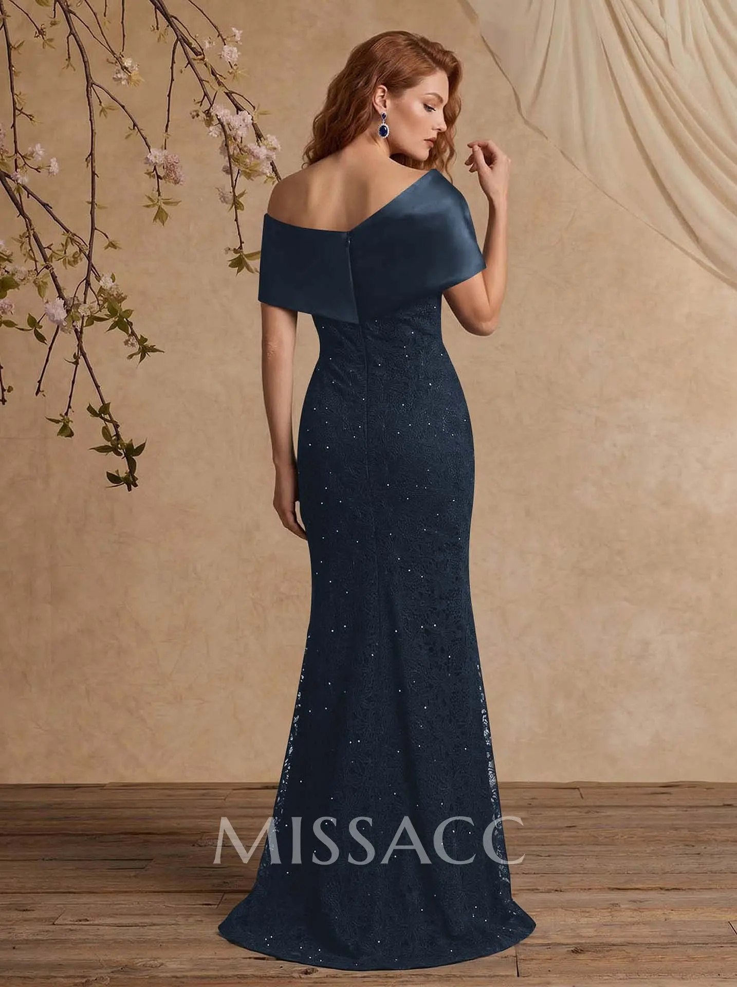 Elegant Mermaid Beading Lace Mother Of The Bride Dresses With