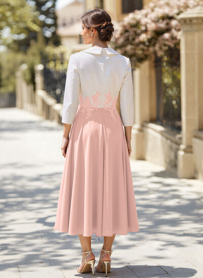 A-Line V-Neck 3/4 Sleeves Chiffon/Lace Mother Of The Bride Dresses