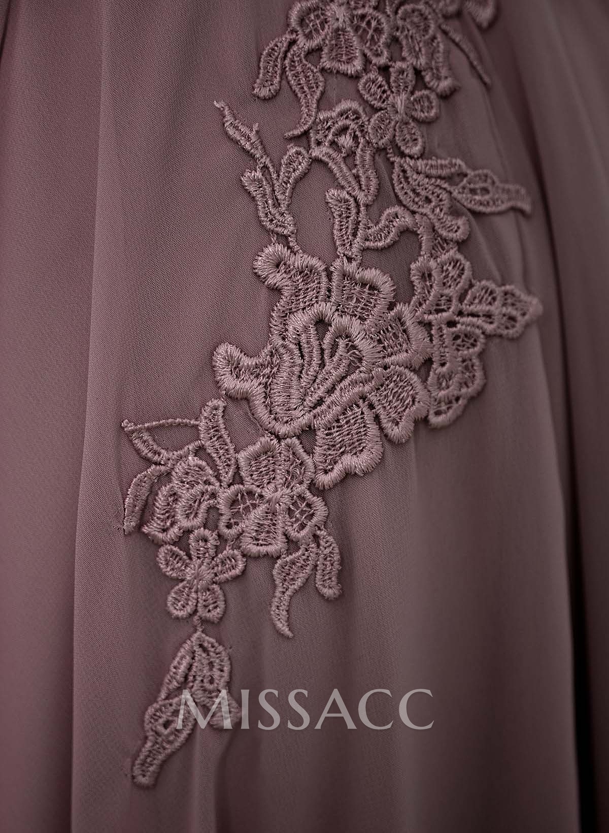 A-Line V-Neck 3/4 Sleeves Chiffon/Lace Mother Of The Bride Dresses