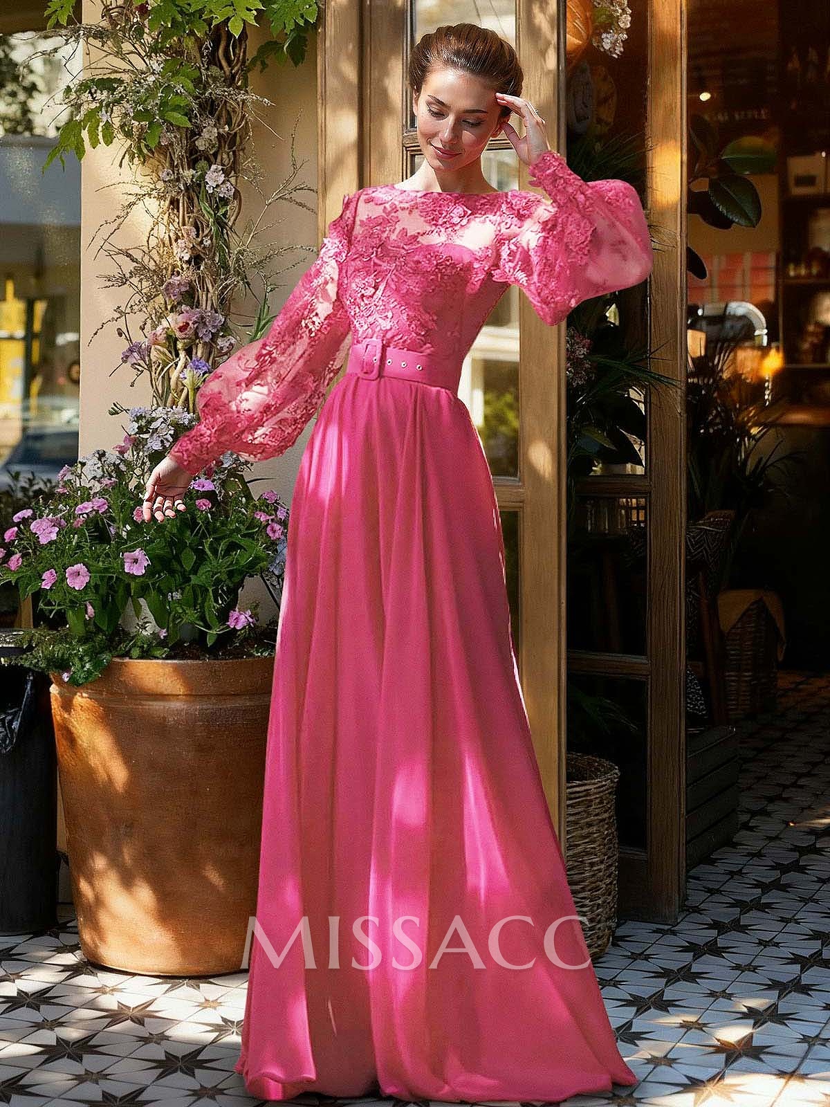 Lace Long Sleeves A-Line Chiffon Mother Of The Bride Dresses Lace Long Sleeves A-Line Chiffon Mother Of The Bride Dresses