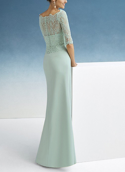 Elegant Lace Sleeves Sheath/ColumnMother Of The Bride Dresses
