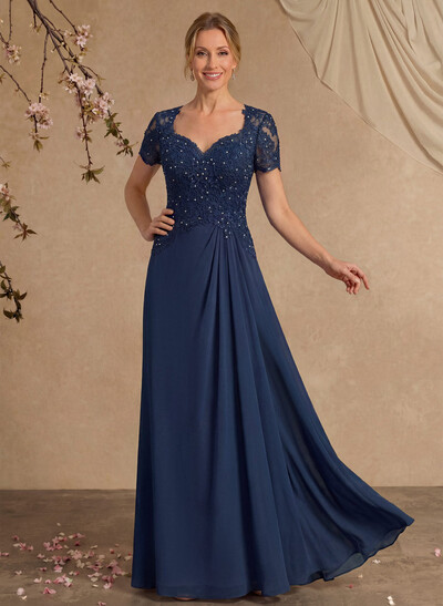Sheath/Column Sweetheart Chiffon/Lace Mother Of The Bride Dresses