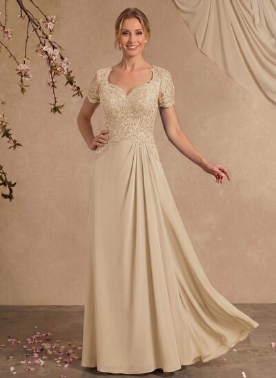 Sheath/Column Sweetheart Chiffon/Lace Mother Of The Bride Dresses