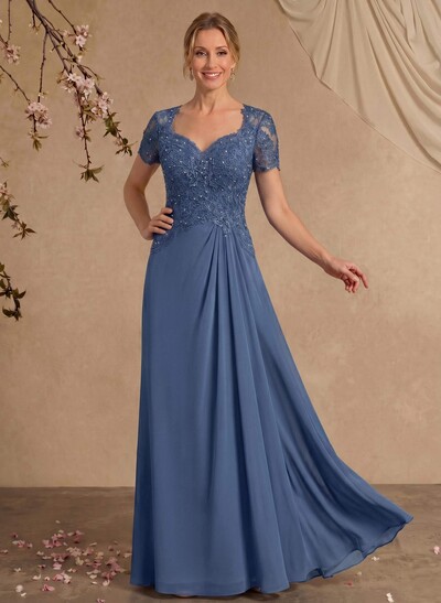 Sheath/Column Sweetheart Chiffon/Lace Mother Of The Bride Dresses