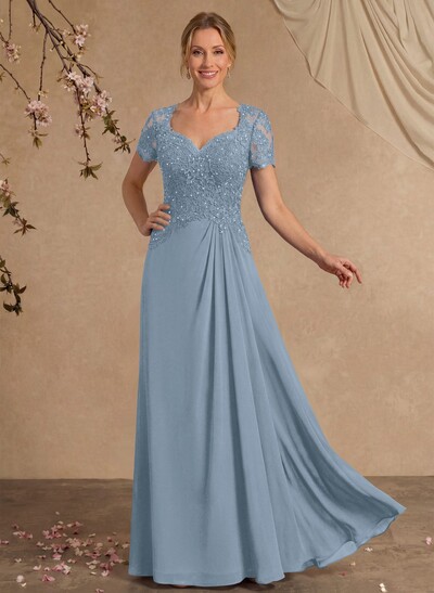 Sheath/Column Sweetheart Chiffon/Lace Mother Of The Bride Dresses