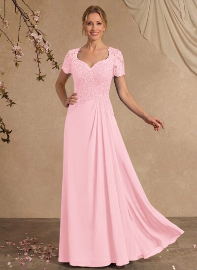 Sheath/Column Sweetheart Chiffon/Lace Mother Of The Bride Dresses