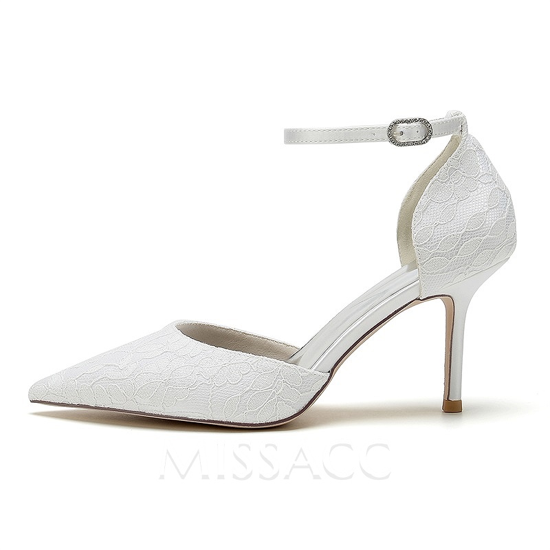 Elegant High Heel Point Toe Lace Women's Wedding/Party Shoes