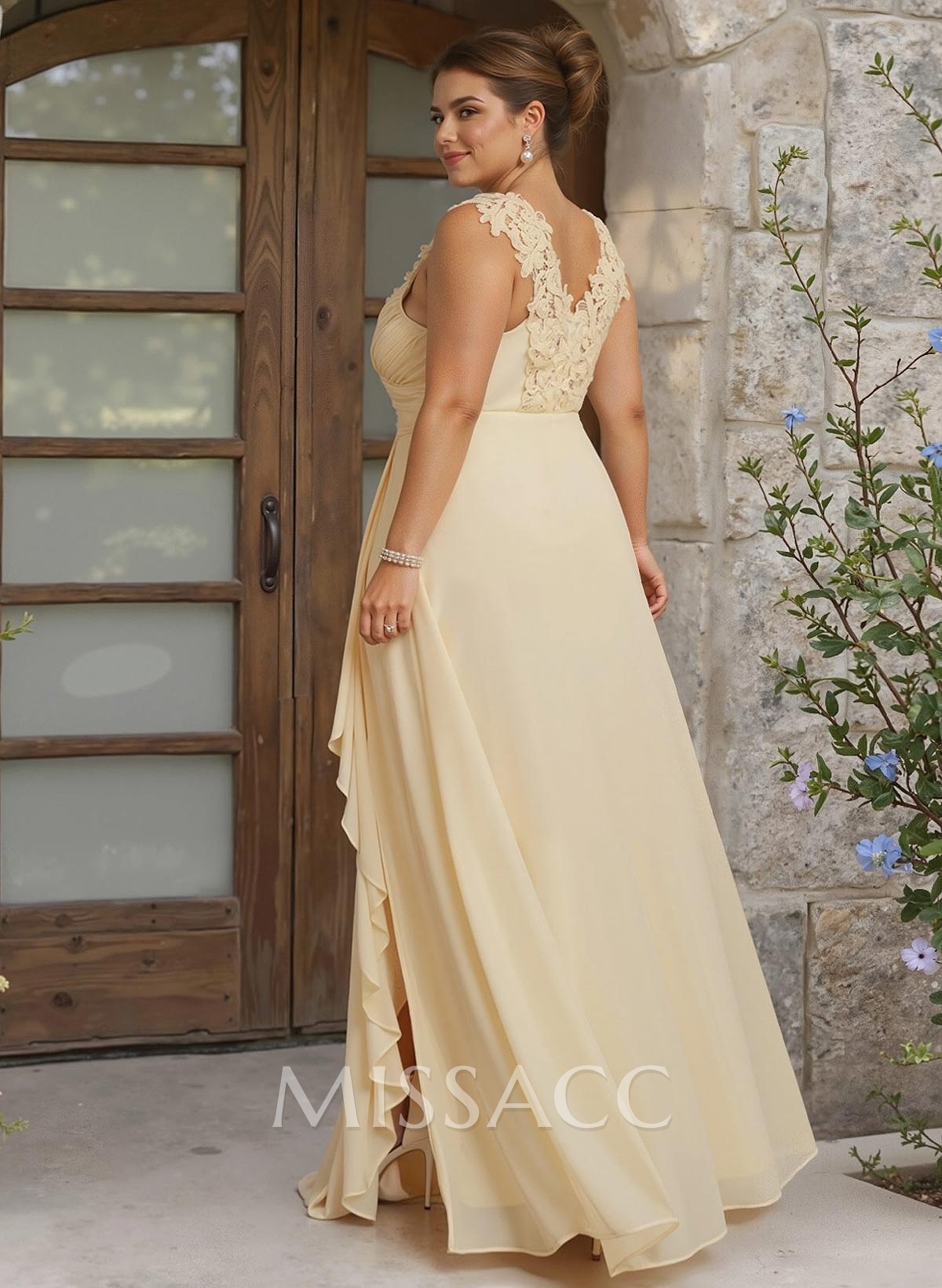 Sheath Sweetheart Sleeveless Floor-Length Chiffon Bridesmaid Dresses With Lace Sheath Sweetheart Sleeveless Floor-Length Chiffon Bridesmaid Dresses With Lace