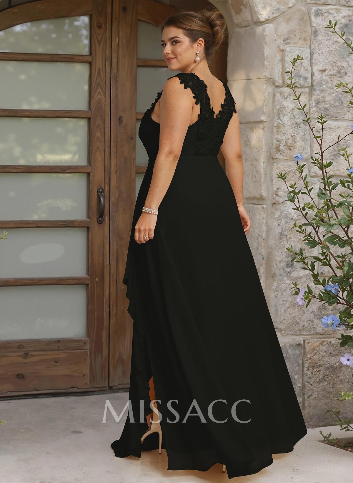 Sheath Sweetheart Sleeveless Floor-Length Chiffon Bridesmaid Dresses With Lace Sheath Sweetheart Sleeveless Floor-Length Chiffon Bridesmaid Dresses With Lace