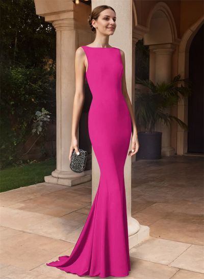 Open Back Elastic Satin Trumpet/Mermaid Mother Of The Bride Dresses