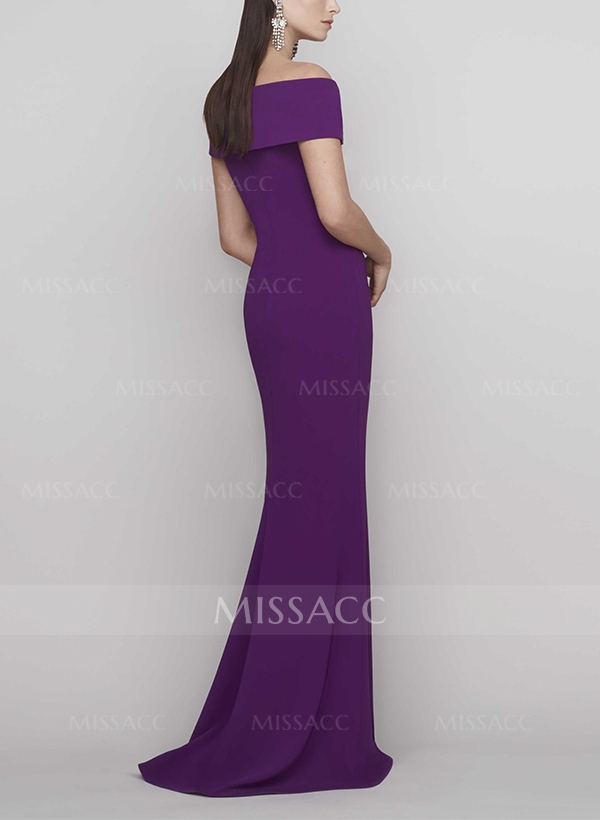 Trumpet/Mermaid Off-The-Shoulder Sleeveless Elastic Satin Evening Dresses