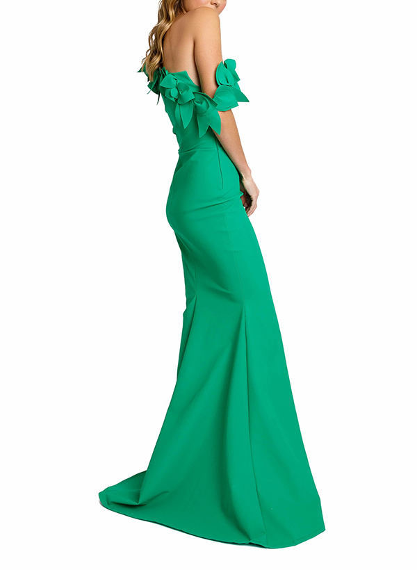 Trumpet/Mermaid One-Shoulder Sleeveless Elastic Satin Evening Dresses