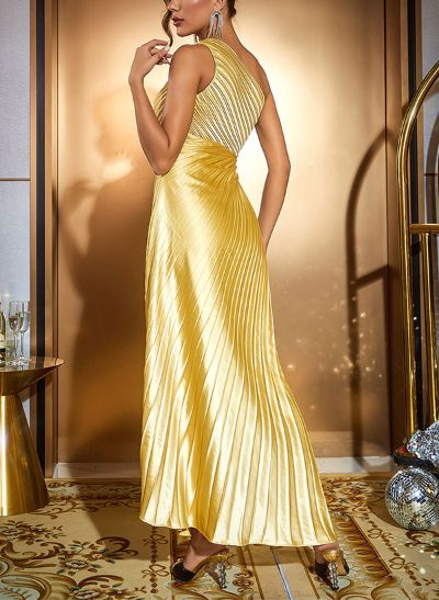 Sheath/Column One-Shoulder Sleeveless Asymmetrical Homecoming Dresses