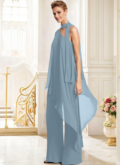 Jumpsuit/Pantsuit One-Shoulder Chiffon Mother Of The Bride Dresses