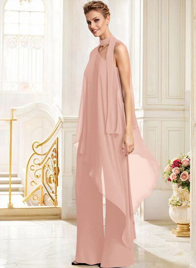 Jumpsuit/Pantsuit One-Shoulder Chiffon Mother Of The Bride Dresses