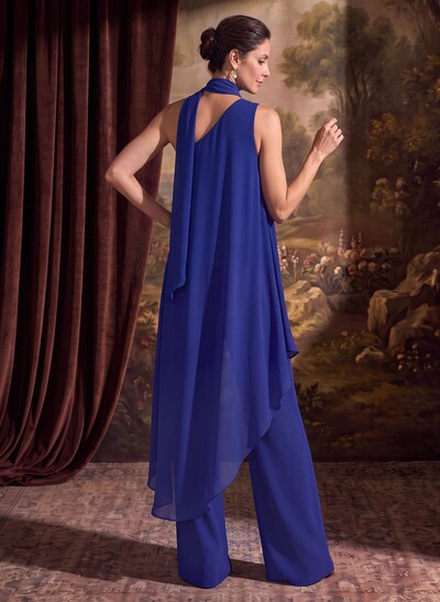 Jumpsuit/Pantsuit One-Shoulder Chiffon Mother Of The Bride Dresses