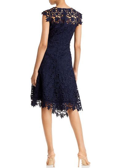 A-Line Scoop Neck Sleeveless Asymmetrical Lace Mother Of The Bride Dresses