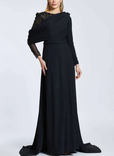 Sparkly Elegant A-Line Black Mother Of The Bride Dresses