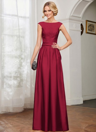 Elegant Lace Satin A-Line Mother Of The Bride Dresses