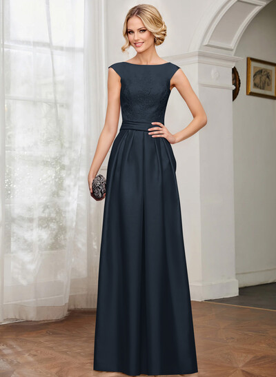 Elegant Lace Satin A-Line Mother Of The Bride Dresses