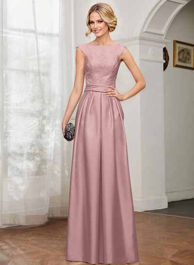 Elegant Lace Satin A-Line Mother Of The Bride Dresses