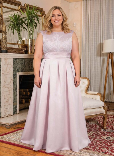 Elegant Lace Satin A-Line Mother Of The Bride Dresses