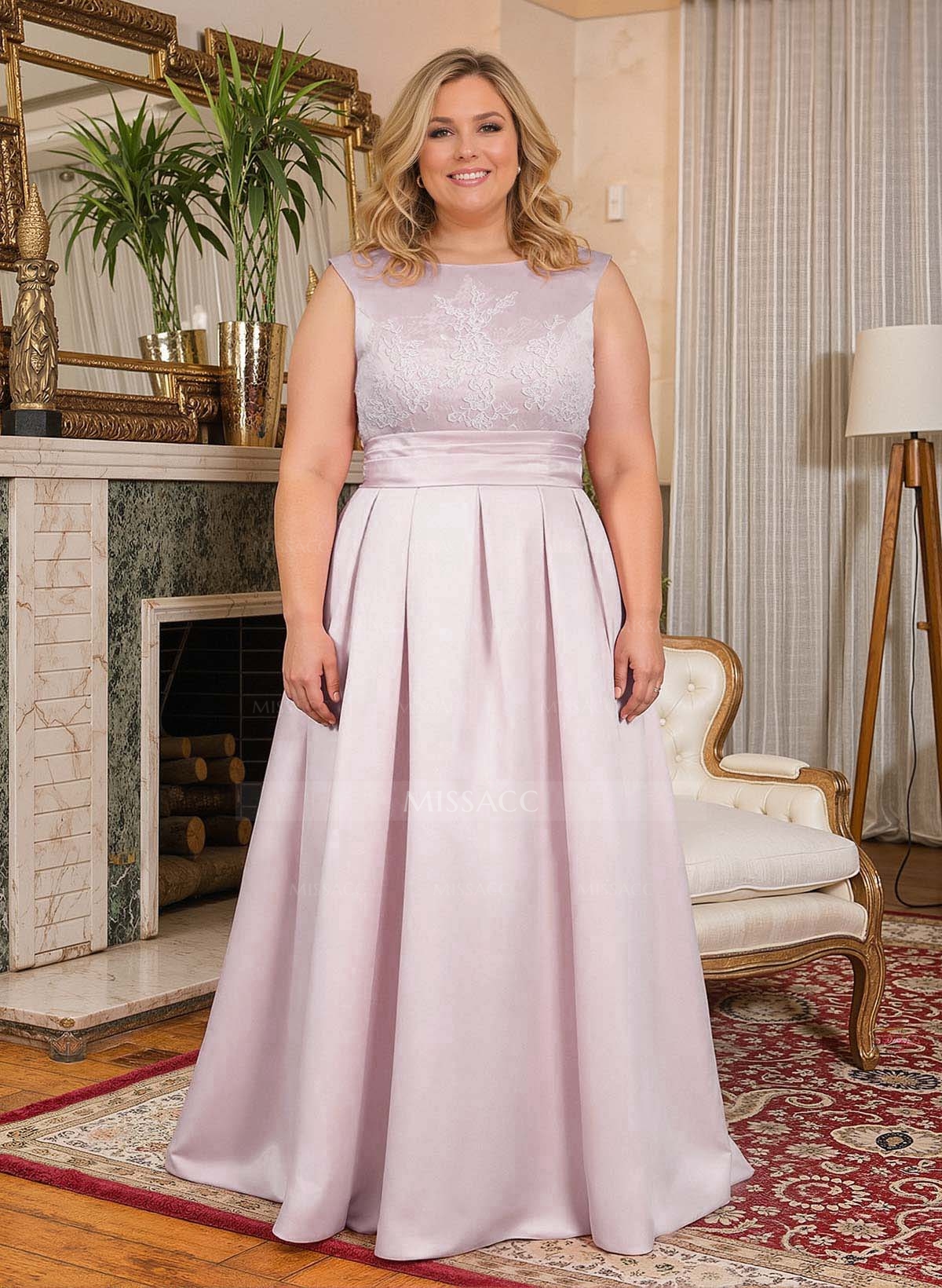 Elegant Lace Satin A-Line Mother Of The Bride Dresses