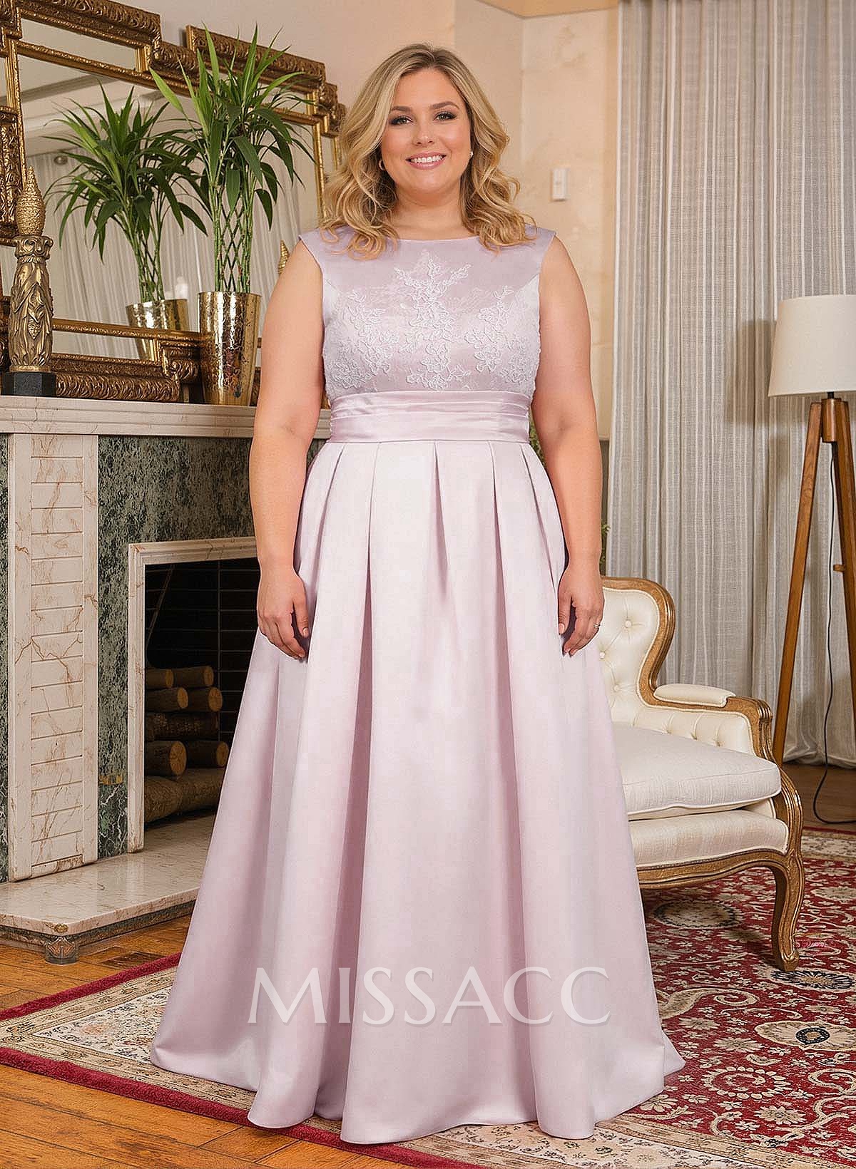 Elegant Lace Satin A-Line Mother Of The Bride Dresses