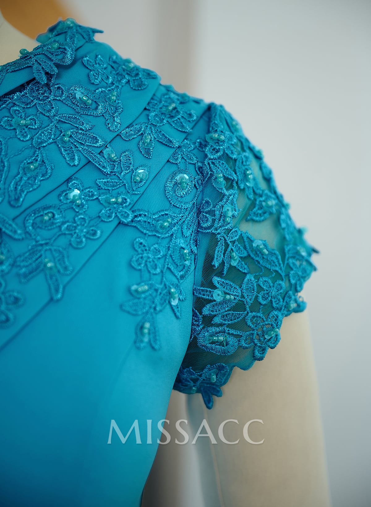 Sheath Asymmetrical Neck Short Sleeves Sweep Train Elastic Satin Mother Of The Bride Dresses With Appliques Lace/Sequins