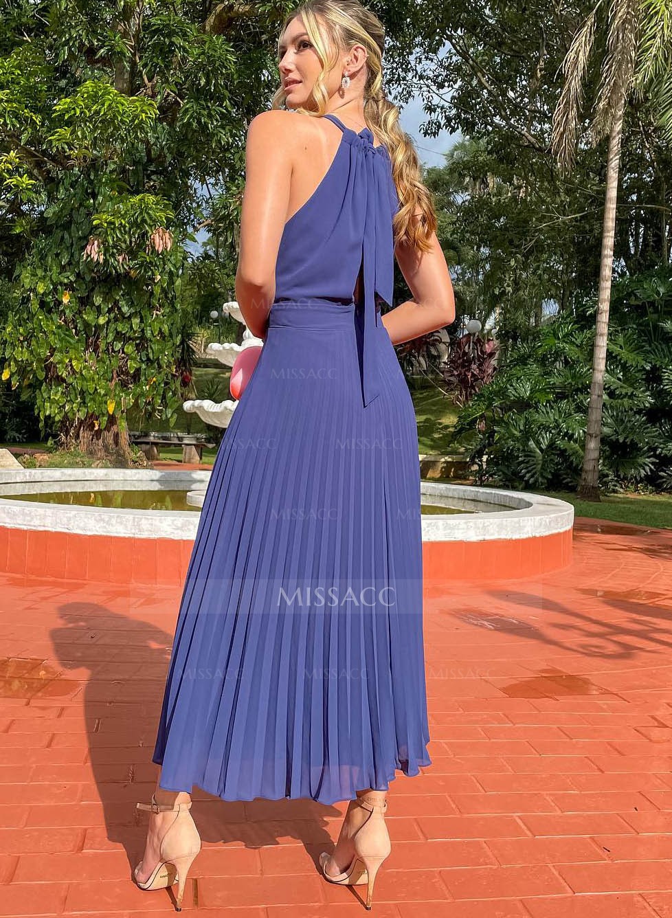 Pleated A-Line Ankle-Length Mother Of The Bride Dresses With Chiffon